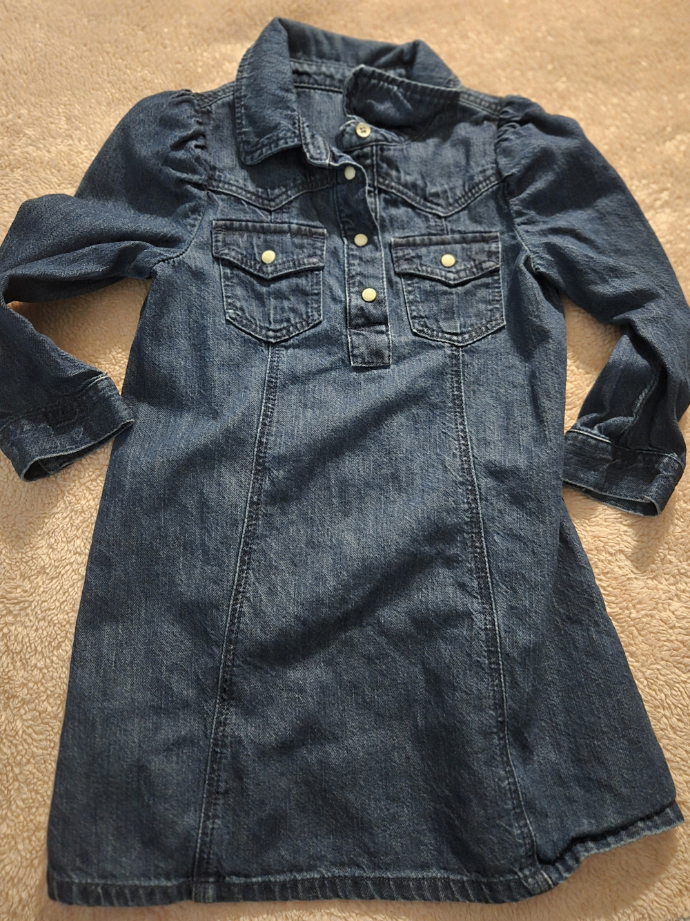 GAP Dark Blue Denim Shirt Dress